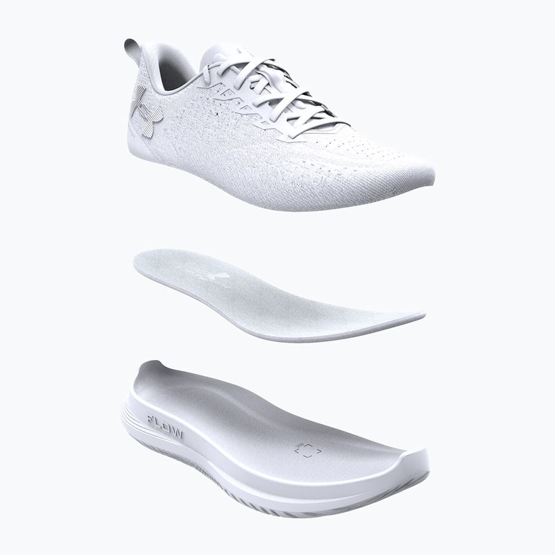 Scarpe da corsa da uomo Under Armour Velociti 4 bianco/bianco/bianco 8
