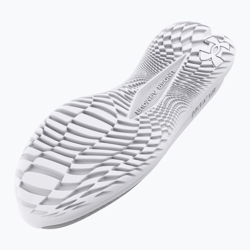 Under Armour Velociti 4 halo grigio/rosso racer/bianco scarpe da corsa da uomo 5