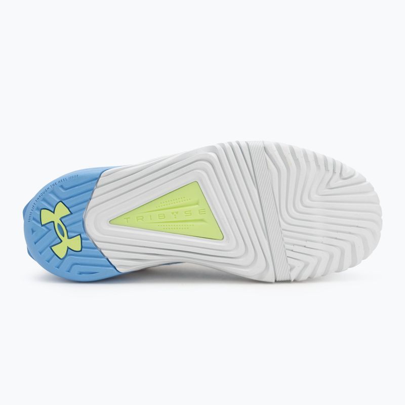 Under Armour scarpe da allenamento da donna TriBase Reign 6 bianco/blu orizzonte/verde ortopedia 4