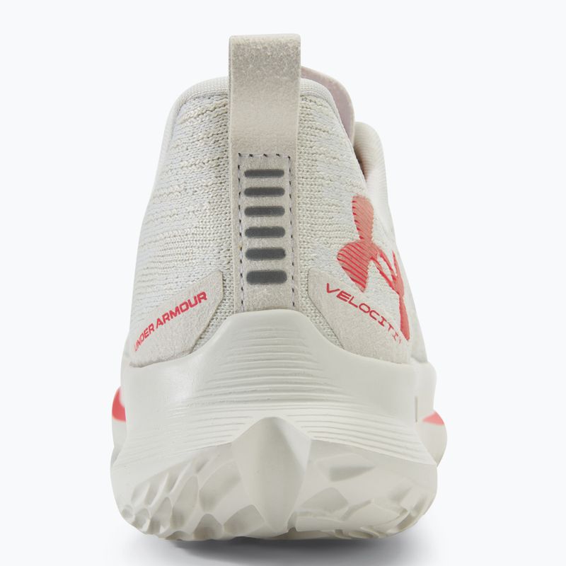 Under Armour Velociti 4 SE scarpe da corsa donna bianco/bianco clay/rosso racer 6