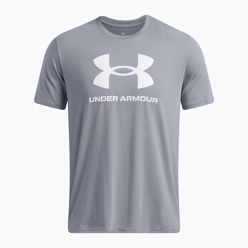 Maglietta Under Armour Sportstyle Logo Update uomo acciaio/bianco