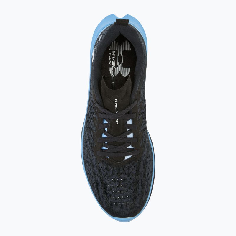 Under Armour Velociti 4 nero/blu orizzonte/bianco scarpe da corsa da uomo 5