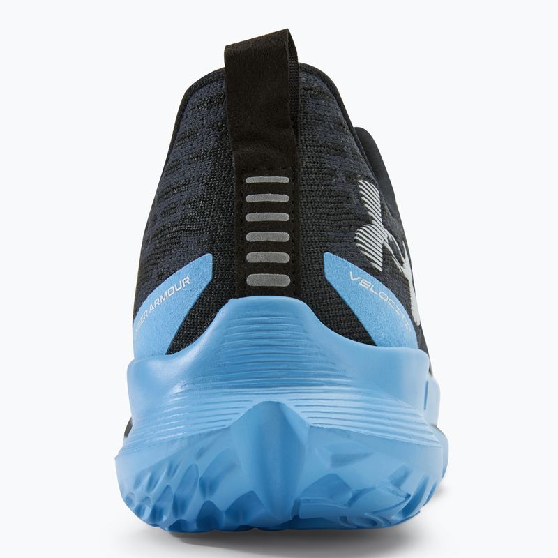 Under Armour Velociti 4 nero/blu orizzonte/bianco scarpe da corsa da uomo 6