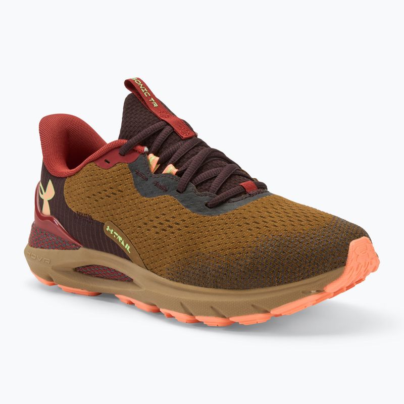 Under Armour Sonic Trail scarpe da corsa da uomo coyote/earthen orange/flare orange