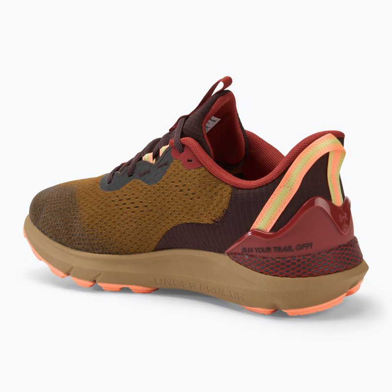 Under Armour Sonic Trail scarpe da corsa da uomo coyote/earthen orange/flare orange 3