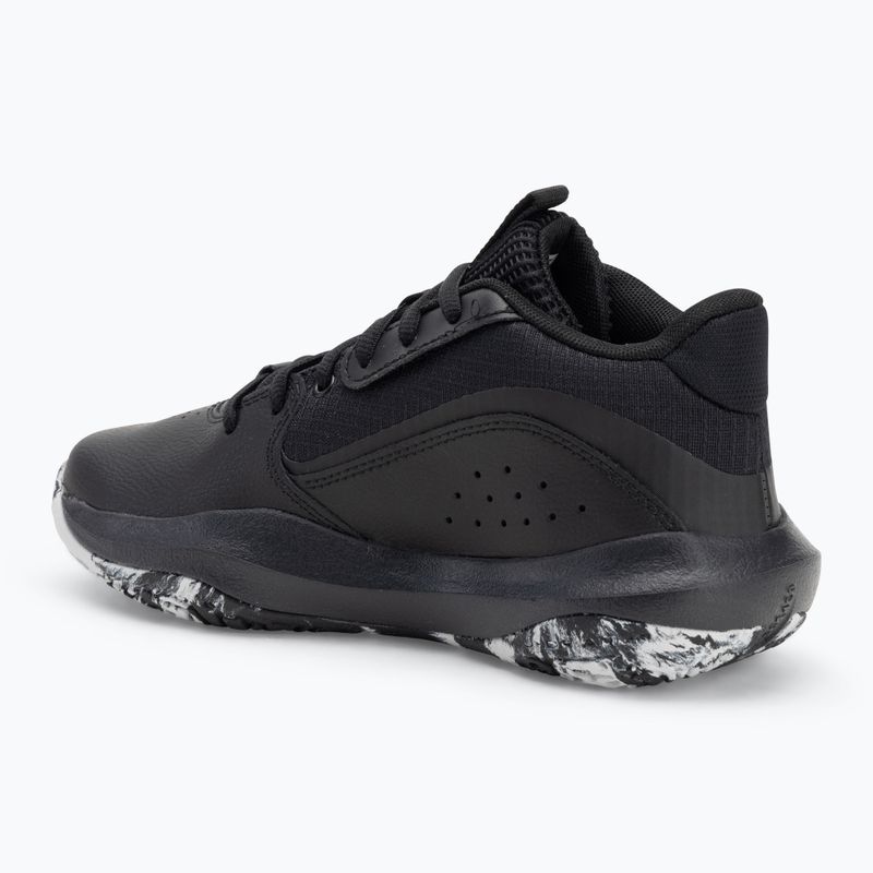 Under Armour GS Lockdown 7 scarpe da basket per bambini nero/nero/argento metallico 3