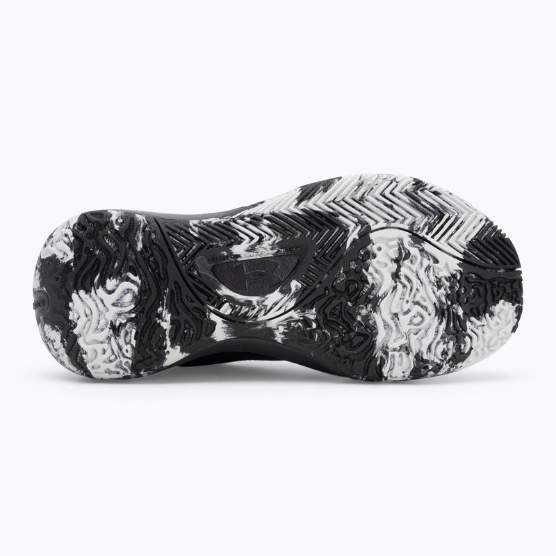 Under Armour GS Lockdown 7 scarpe da basket per bambini nero/nero/argento metallico 4