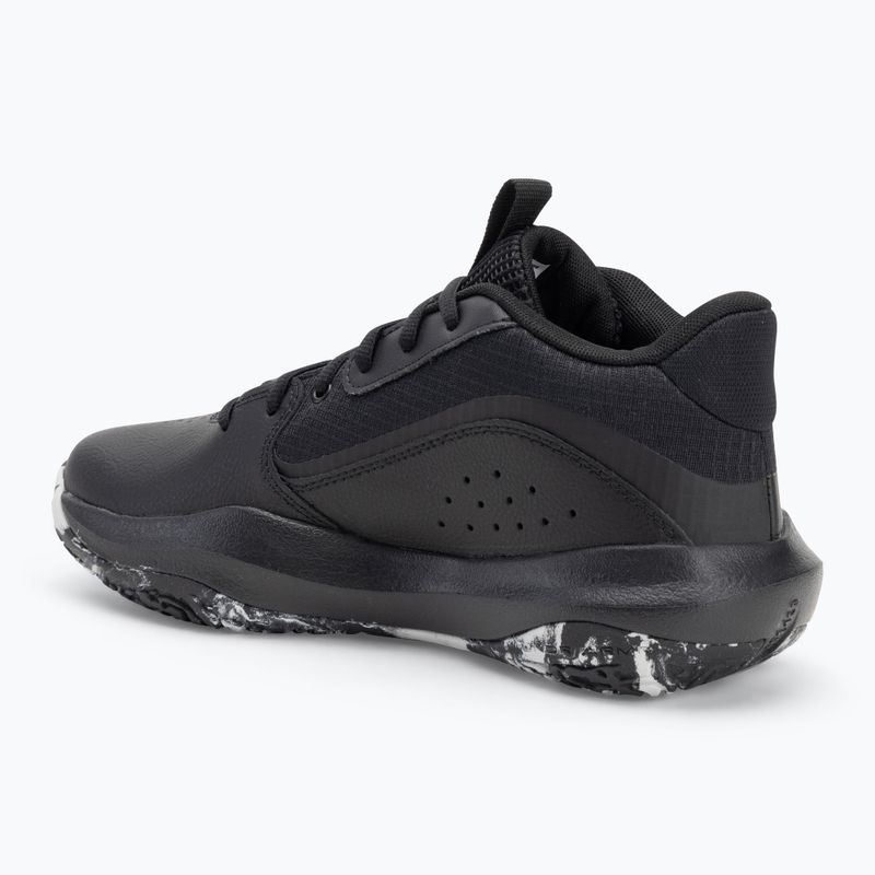 Under Armour Lockdown 7 scarpe da basket nero/nero/argento metallico 3