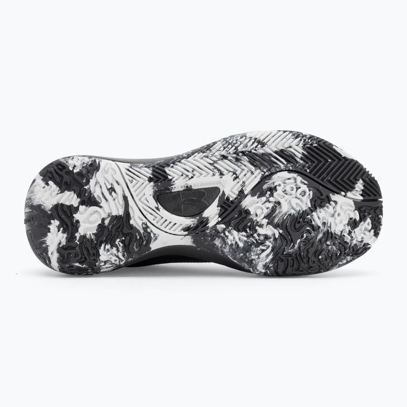 Under Armour Lockdown 7 scarpe da basket nero/nero/argento metallico 4
