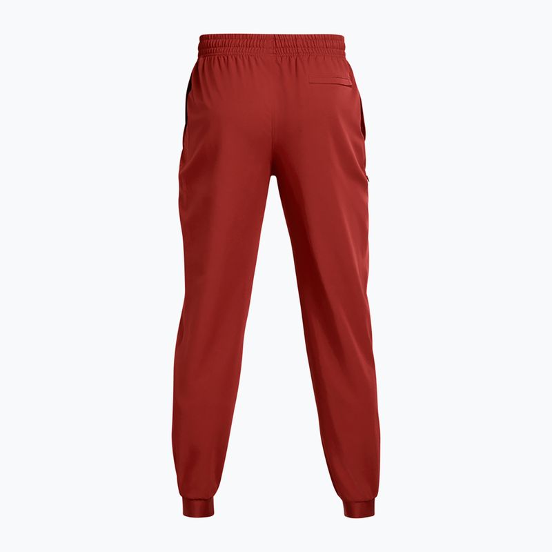 Pantaloni Under Armour Unstoppable Joggers da uomo arancio terra/nero 6