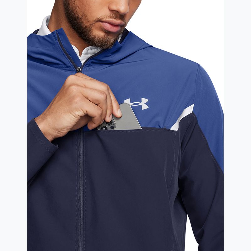 Giacca da allenamento Under Armour Vanish Woven Utility da uomo blu notte/tecnica/riflettente 3