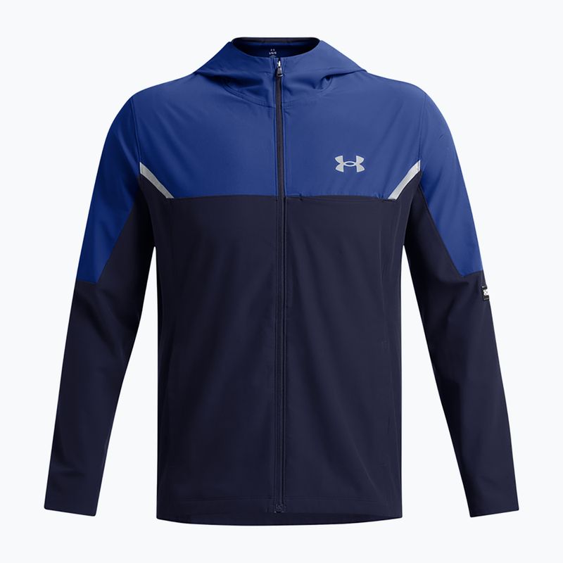 Giacca da allenamento Under Armour Vanish Woven Utility da uomo blu notte/tecnica/riflettente 4
