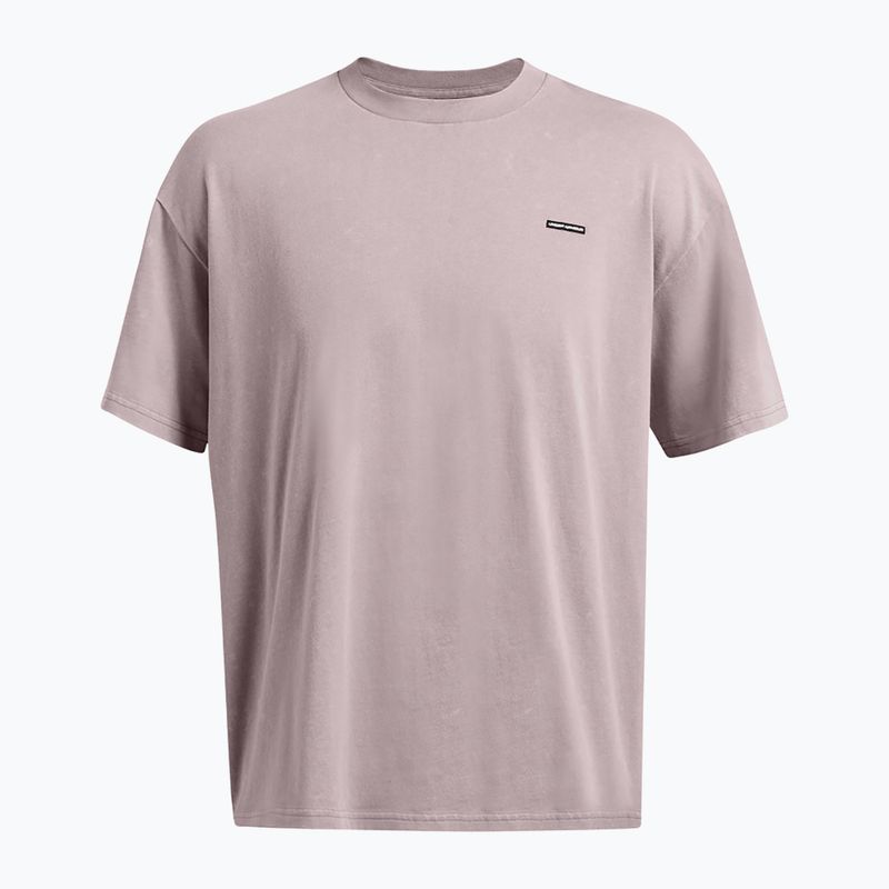 Maglietta Under Armour da uomo HW OS Logo Wash tetra grigio/bianco 3