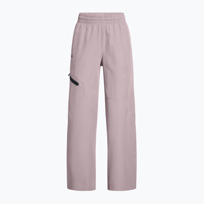 Pantaloni Under Armour donna Unstoppable Woven Wide Leg tetra grigio/nero 5