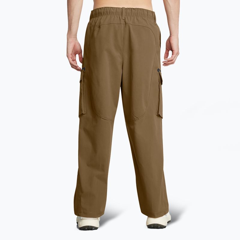 Pantaloni Under Armour Unstoppable Utility Cargo da uomo coyote/nero 3