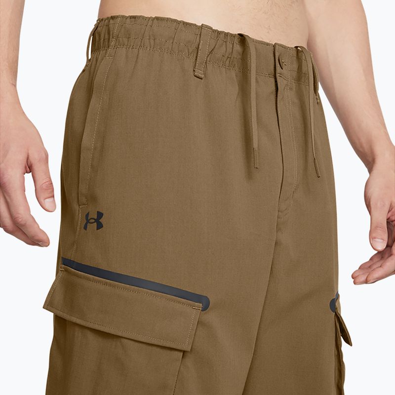 Pantaloni Under Armour Unstoppable Utility Cargo da uomo coyote/nero 4