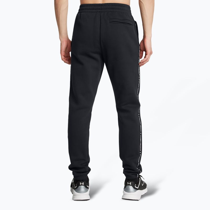 Pantaloni da uomo Under Armour Icon Fleece Jgr nero/bianco 3