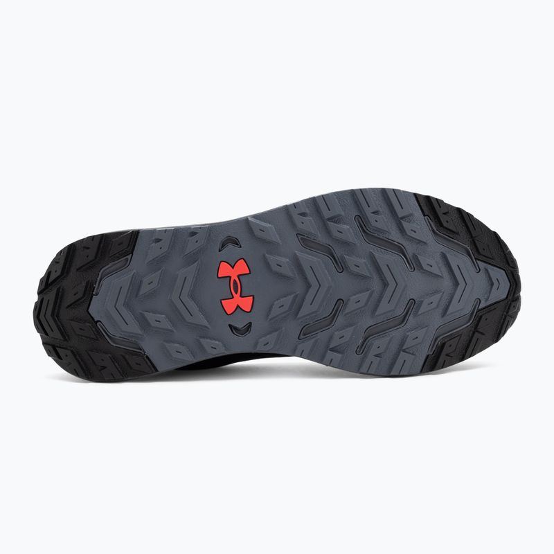 Under Armour Charged Bandit Trail 3 scarpe da corsa da uomo nero/nero/rosso racer 4