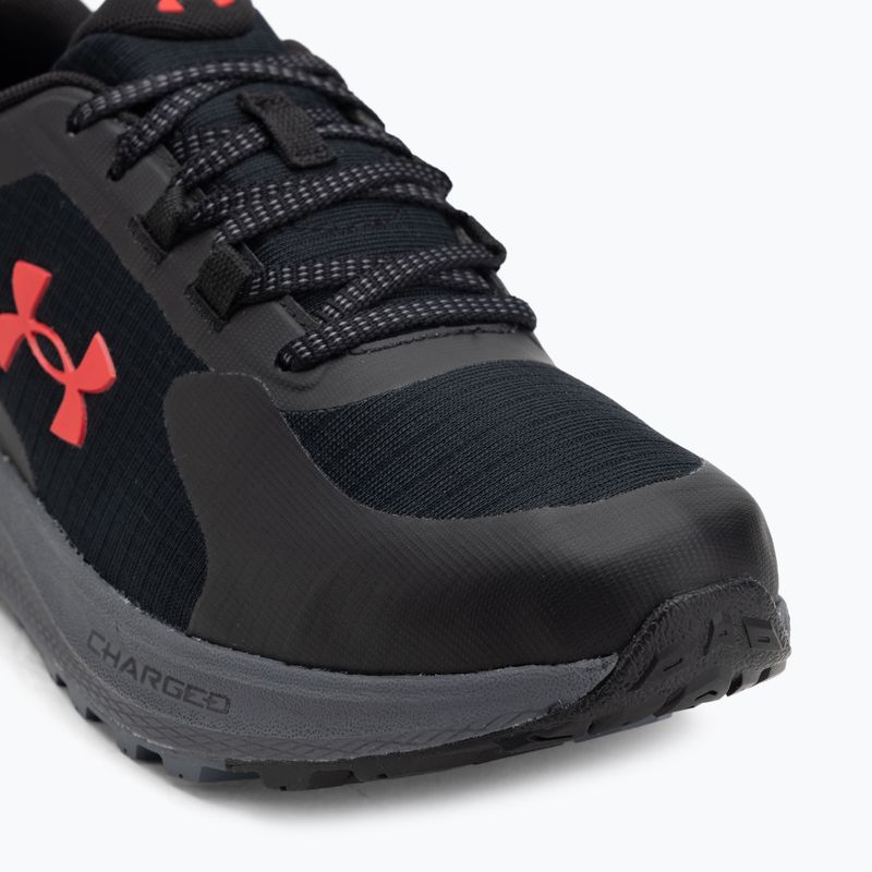 Under Armour Charged Bandit Trail 3 scarpe da corsa da uomo nero/nero/rosso racer 7
