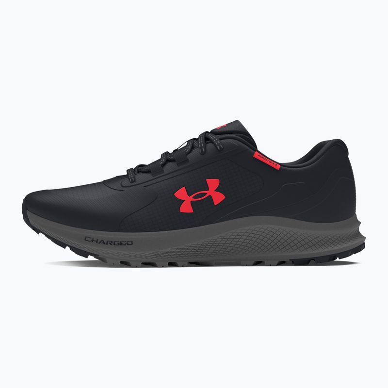 Under Armour Charged Bandit Trail 3 scarpe da corsa da uomo nero/nero/rosso racer 3