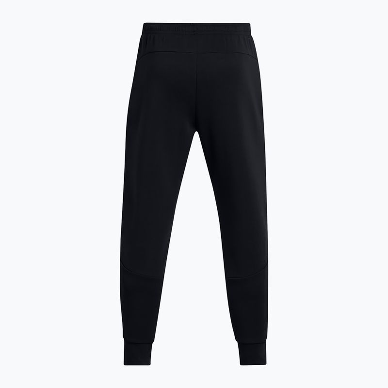 Pantaloni Under Armour Unstoppable Fleece da uomo nero/nero 6