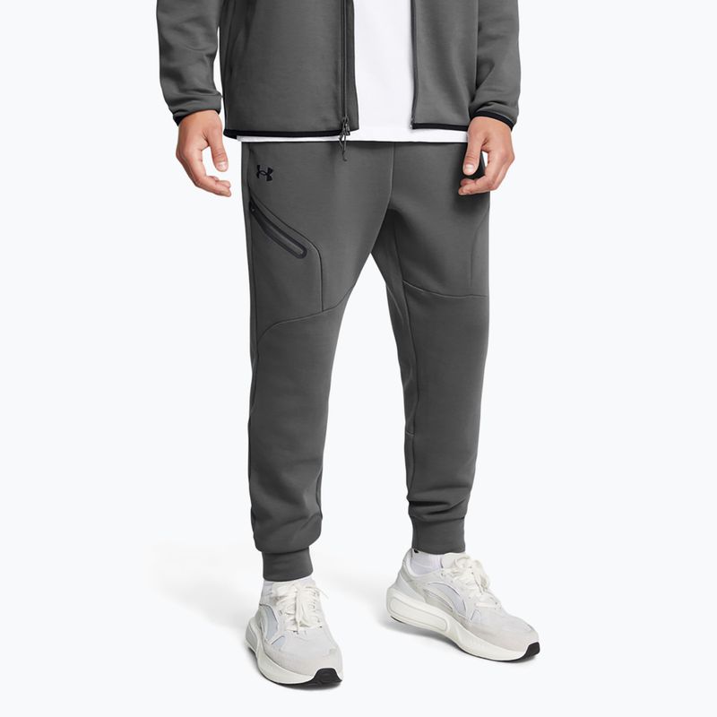 Pantaloni Under Armour Unstoppable Fleece da uomo, colore nero/marrone