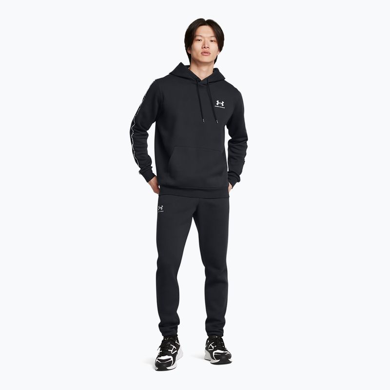 Felpa Under Armour Icon Fleece HD uomo nero/bianco 2