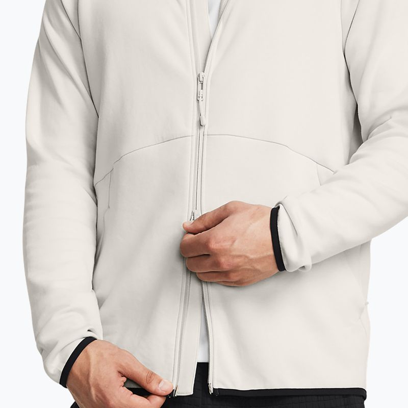 Felpa uomo Under Armour Unstoppable Fleece Full Zip HD summit white/black 4