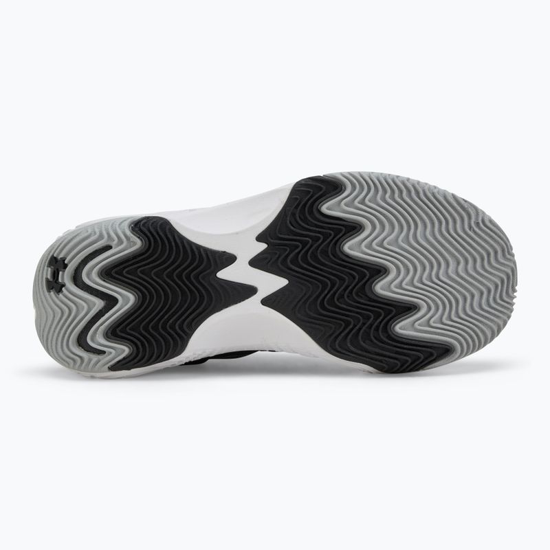 Under Armour Spawn 7 scarpe da basket nero/oro metallico/nero 4