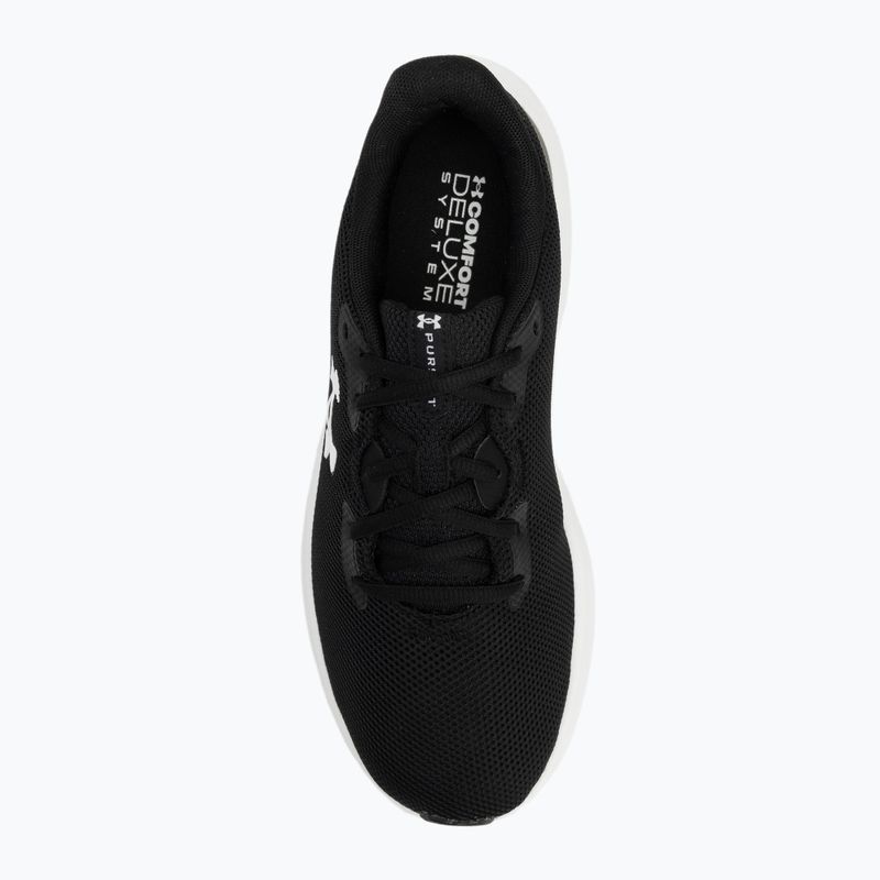Under Armour Charged Pursuit 4 nero/nero/bianco scarpe da corsa da uomo 5