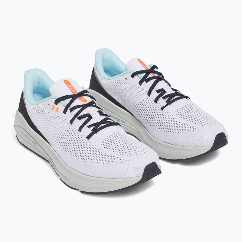 Under Armour Sonic 7 scarpe da corsa da uomo bianco/verde idro/argento metallico 3