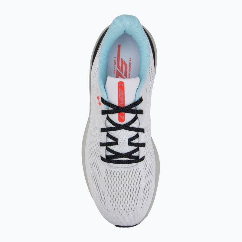 Under Armour Sonic 7 scarpe da corsa da uomo bianco/verde idro/argento metallico 5