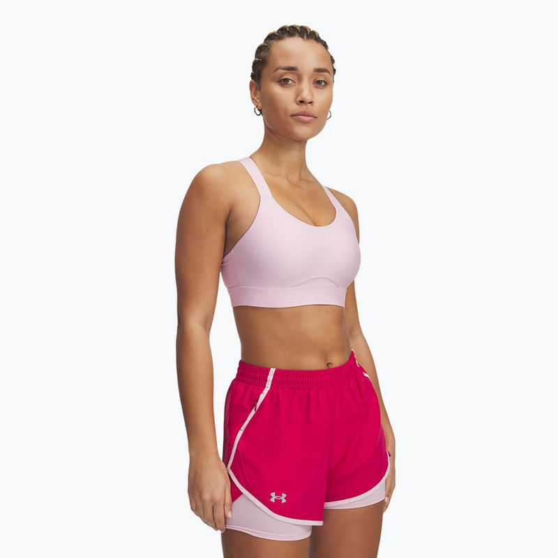 Reggiseno da allenamento Under Armour Infinity High Strappy rosa primario/rosa primario