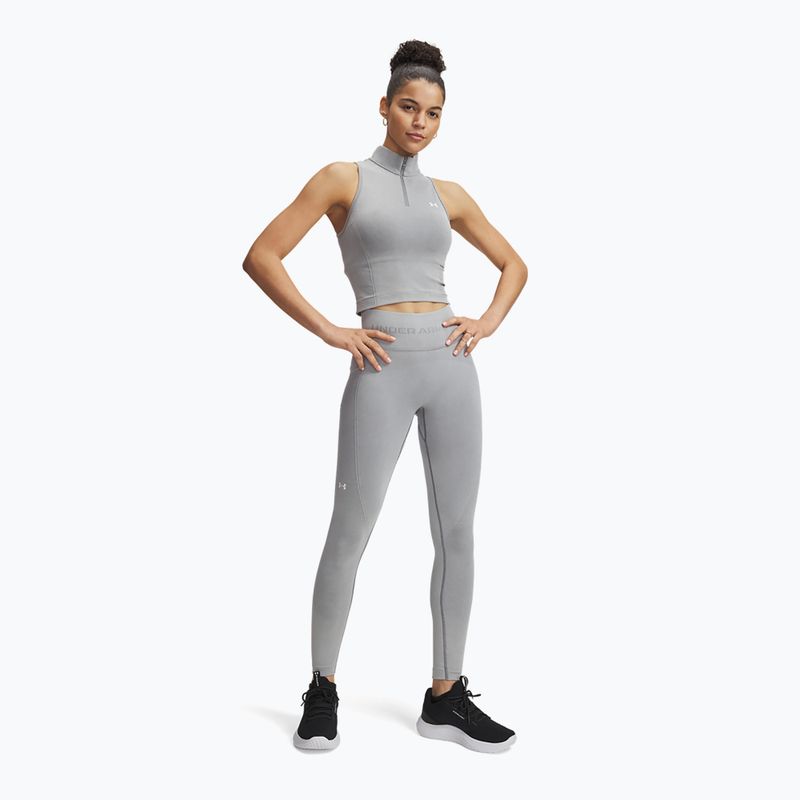 Leggings da allenamento Under Armour donna Vanish Seamless Washed Ankle nero/bianco 2