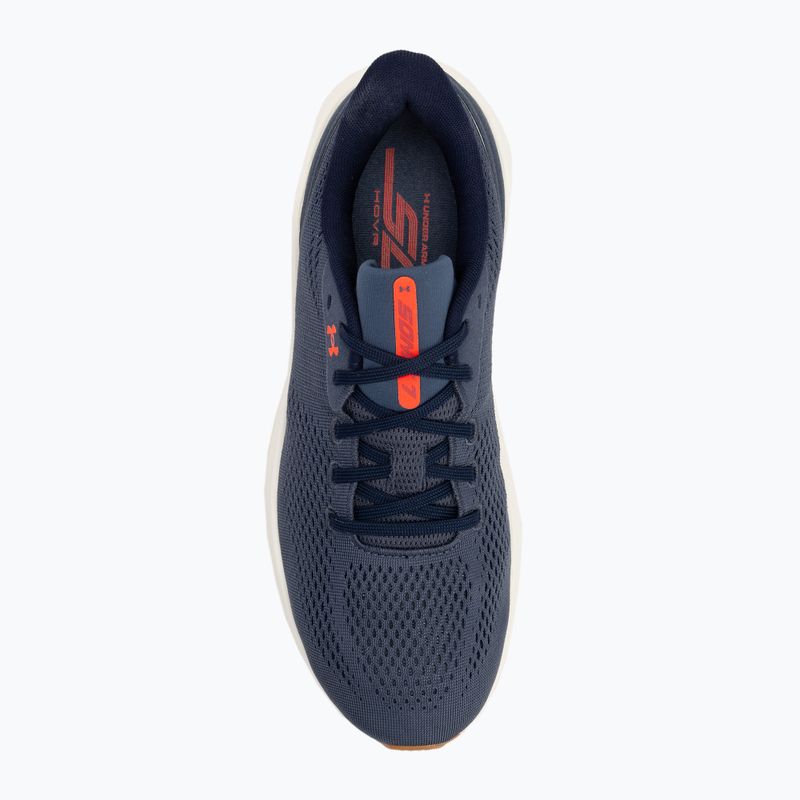 Under Armour Sonic 7 scarpe da corsa da uomo downpour grigio/quarzo bianco/midnight navy 5
