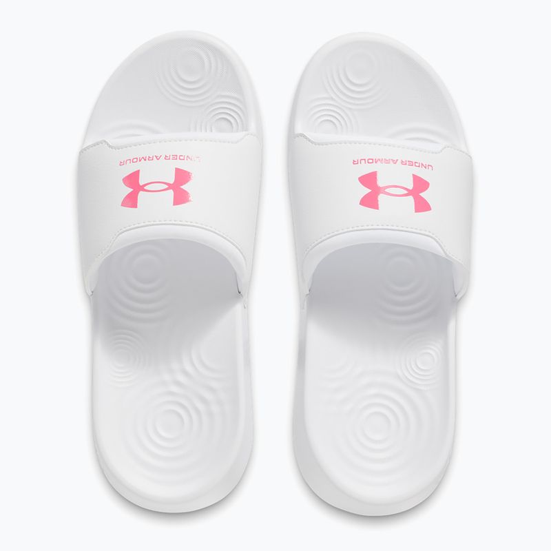 Under Armour Ignite Select infradito donna bianco/bianco/super rosa 4