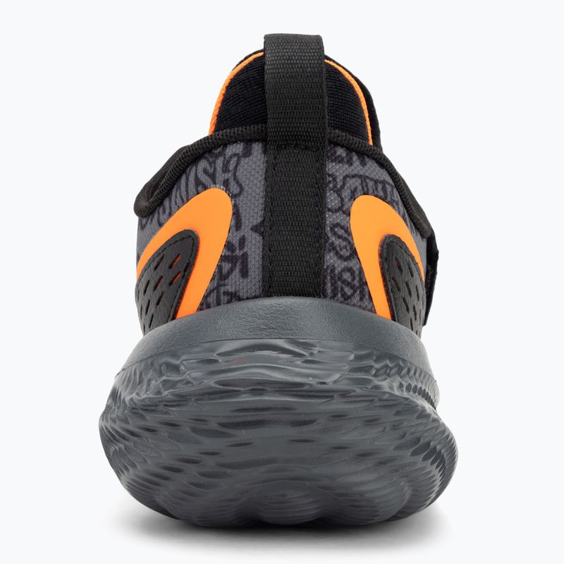 Under Armour Flow Futr X 4 UAA scarpe da basket nero/castello/arancione chiaro 6