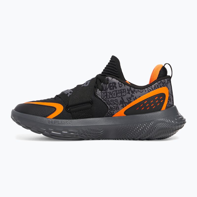 Under Armour Flow Futr X 4 UAA scarpe da basket nero/castello/arancione chiaro 9