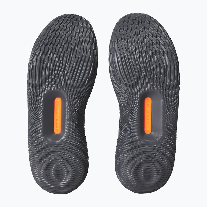 Under Armour Flow Futr X 4 UAA scarpe da basket nero/castello/arancione chiaro 12