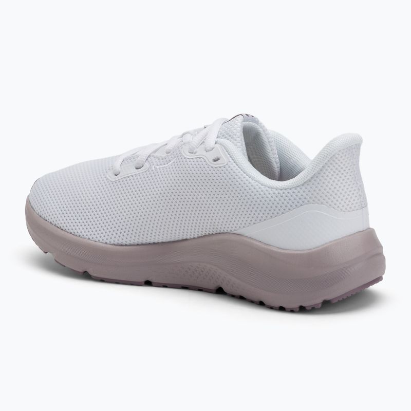 Under Armour Charged Pursuit 4 scarpe da corsa donna bianco/bianco/viola prime 3