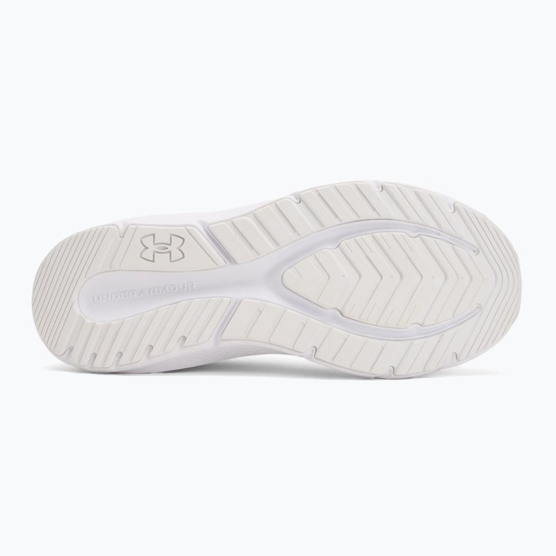 Scarpe da corsa da donna Under Armour Charged Pursuit 4 bianco/bianco/argento metallico 4
