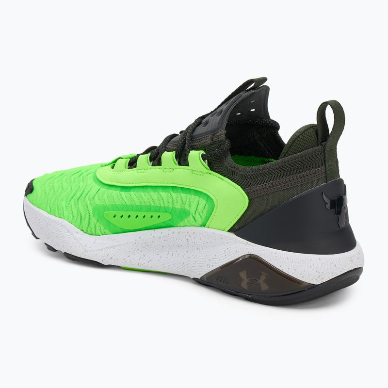 Under Armour Project Rock 7 scarpe da allenamento da uomo verde barocco/iper verde/nero 3