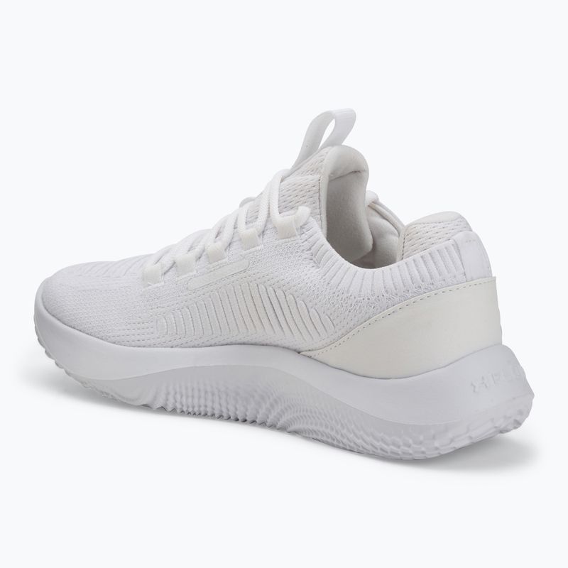 Under Armour Dynamic 2 bianco/bianco/grigio intenso, scarpe da allenamento per donna 3