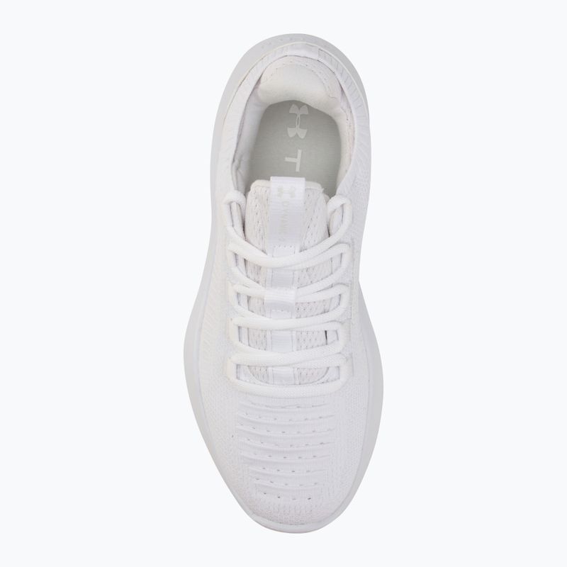 Under Armour Dynamic 2 bianco/bianco/grigio intenso, scarpe da allenamento per donna 5