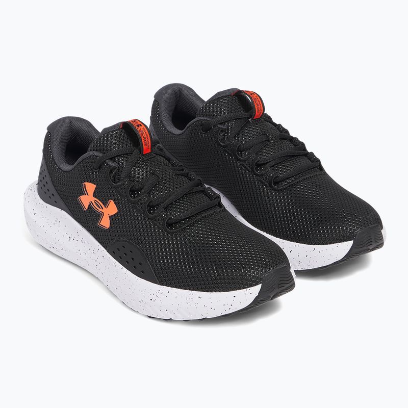 Under Armour Charged Surge 4 nero/antracite/rosso scarpe da corsa da uomo 3