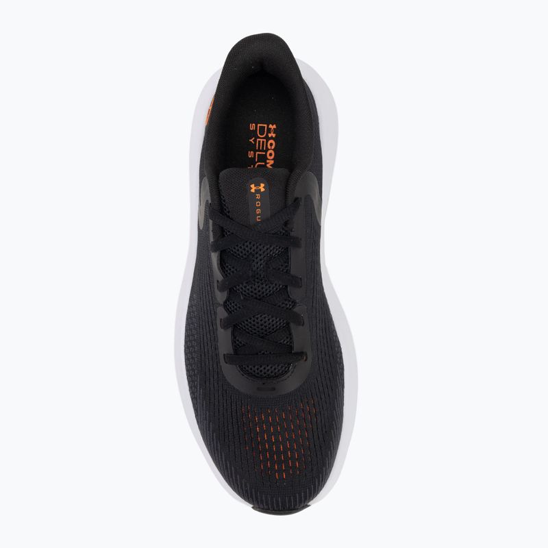 Under Armour Charged Rogue 5, scarpe da corsa da uomo, nero/nero/arancione 5