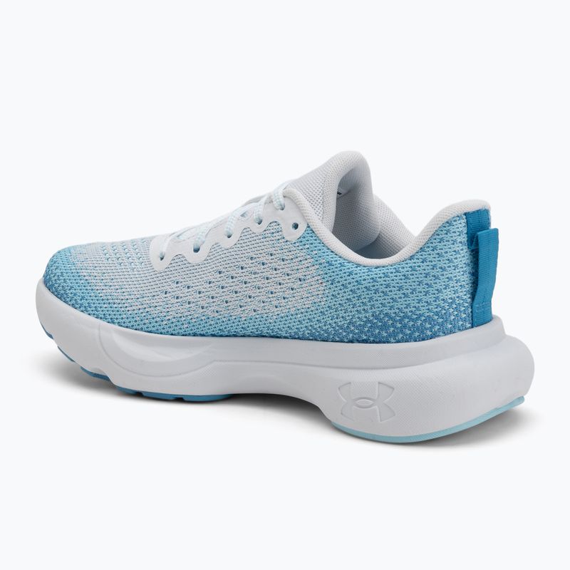 Scarpe da corsa Under Armour Infinite bianco/blu etere/bianco da donna 3
