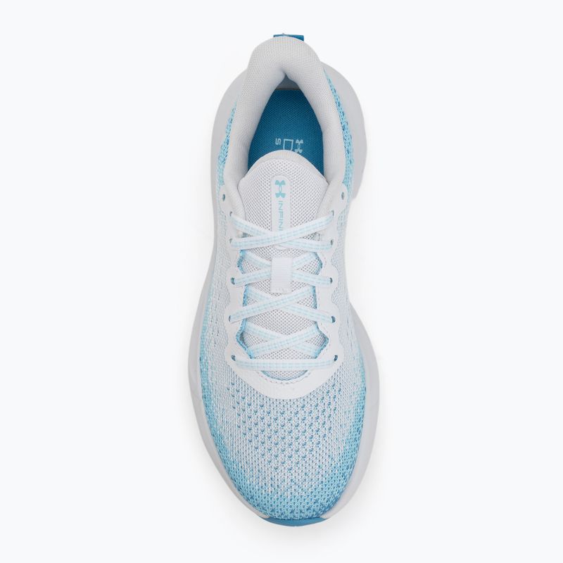 Scarpe da corsa Under Armour Infinite bianco/blu etere/bianco da donna 5