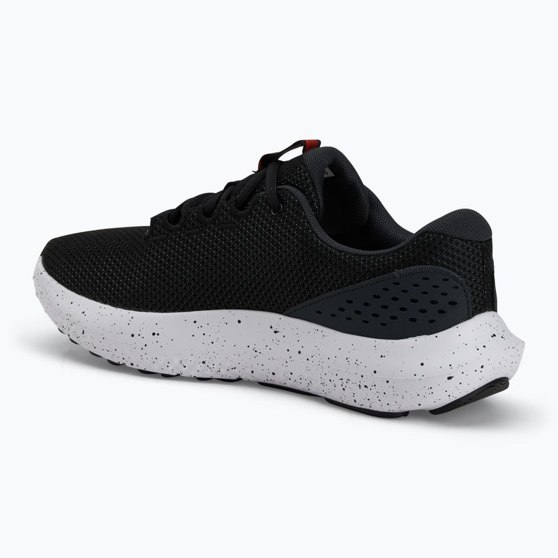 Under Armour Charged Surge 4 nero/antracite/rosso scarpe da corsa da uomo 3