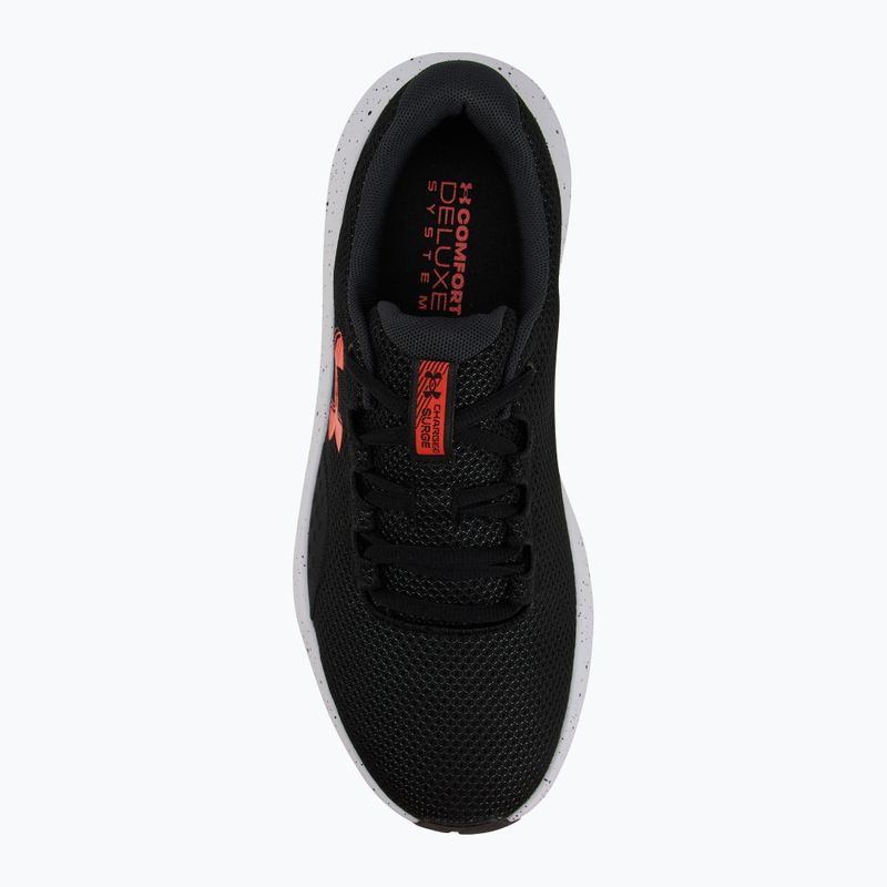 Under Armour Charged Surge 4 nero/antracite/rosso scarpe da corsa da uomo 5